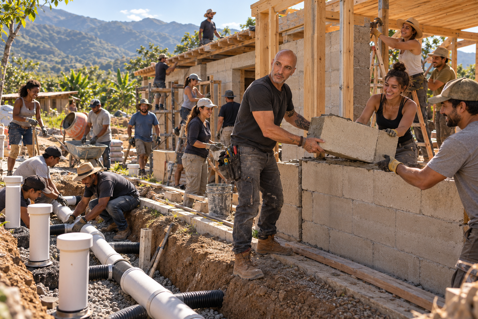 Collaborative mountain eco-build