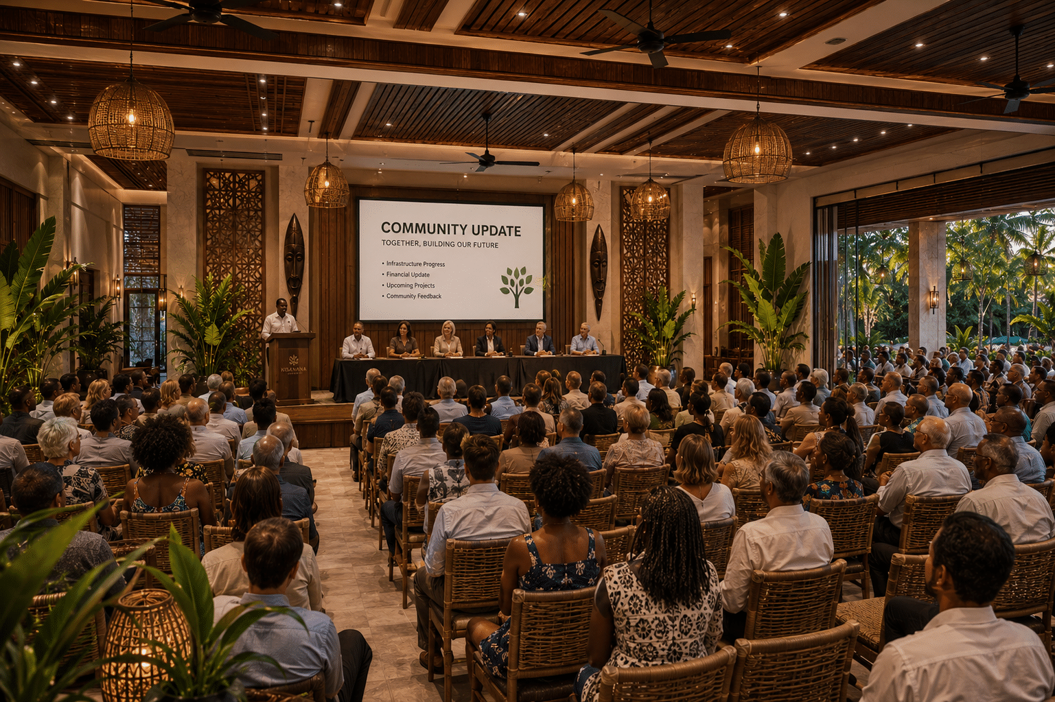 ECAHLI community meeting where residents shape their node