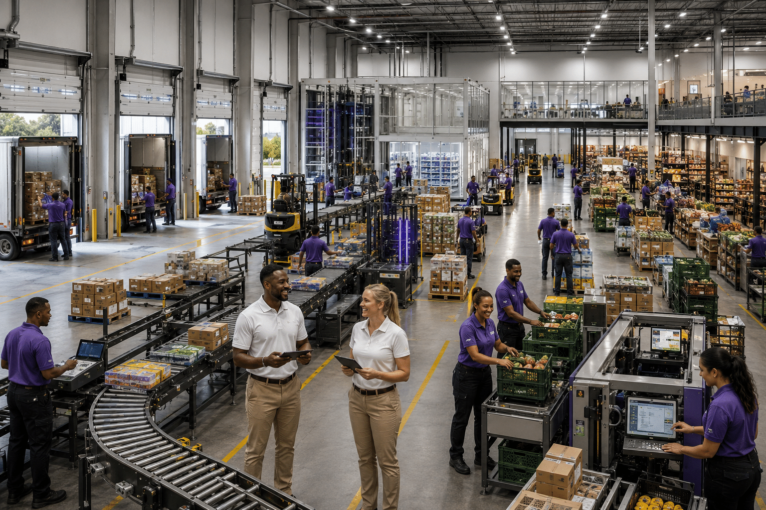 ECAHLI distribution centre despatch and receiving area