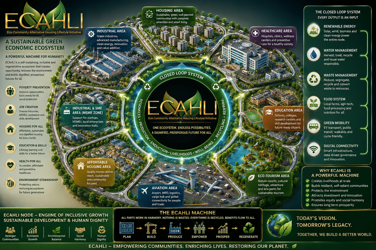 Advanced ECAHLI node machines and construction technology